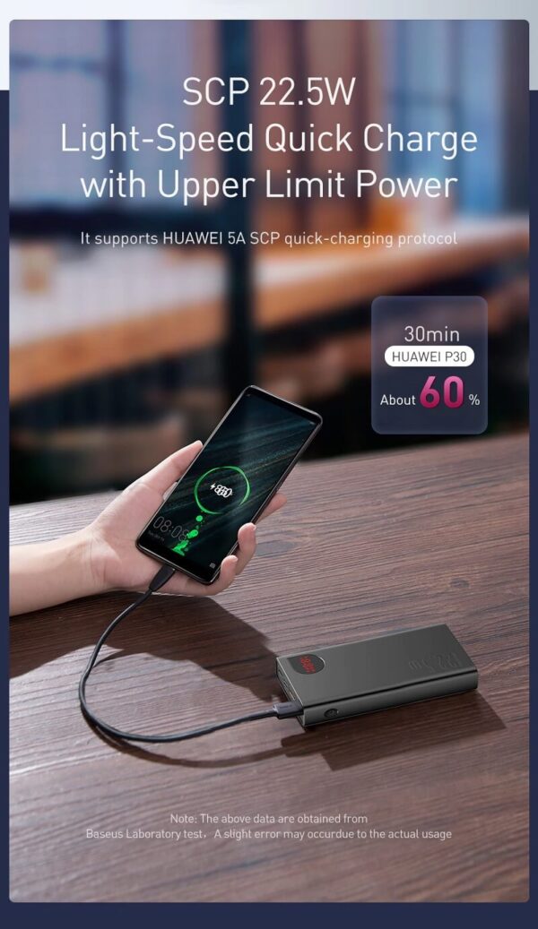 Baseus Adaman 22.5w 20000mAh Quick Charge Power Bank - Image 4