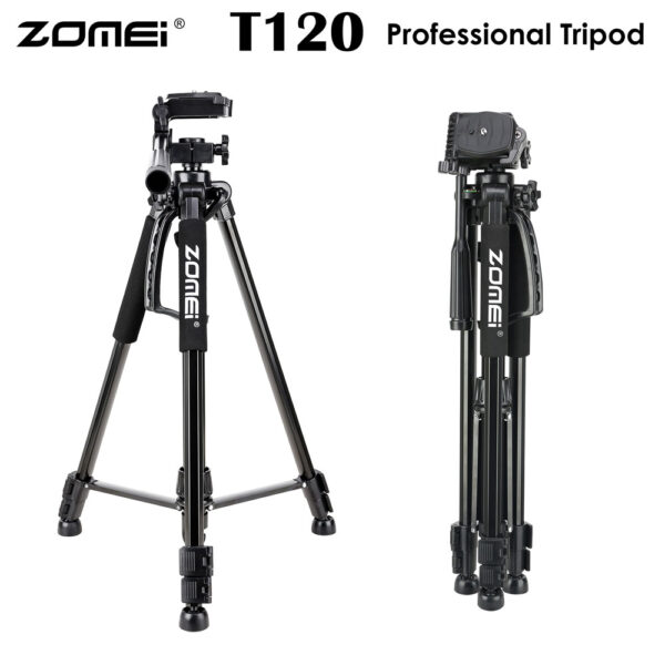 Zomei T120 Mobile & DSLR Tripod-Professional Series (Without Mobile Holder) - Image 4